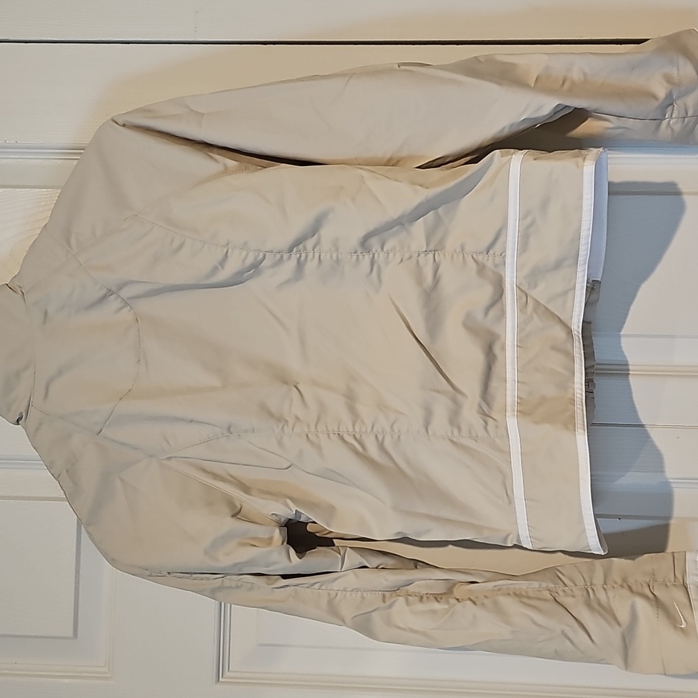 Vintage Early 2000s Nike Beige Full-Zip Jacket – Made in Philippines, Size S - Picture 5 of 5